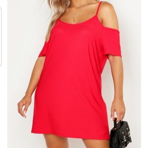 Strappy Cold Shoulder Sundress Plus